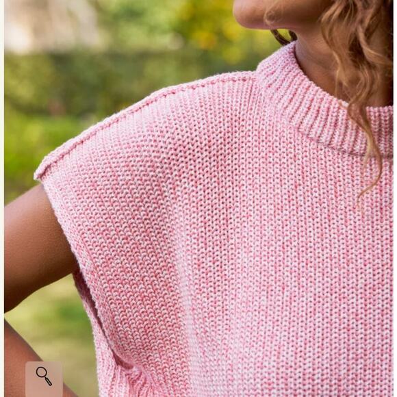 Frank & Eileen Montecito Sweater Vest Coral Reef Italian Cotton Size M NWOT - Picture 6 of 13